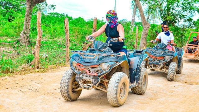 From punta: 4 wheels ATV 4x4 adventur+Macao beach and Cenote — Guided tour and outdoor activity
