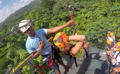 El Valle: Zipline Tour, Ermitaño Beach & Manje midi nan Beach — Guided tour and outdoor activity