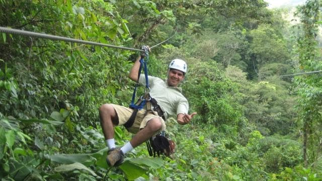 From La Fortuna: Zip-Line and Rafting Adventure — Guided tour and outdoor activity