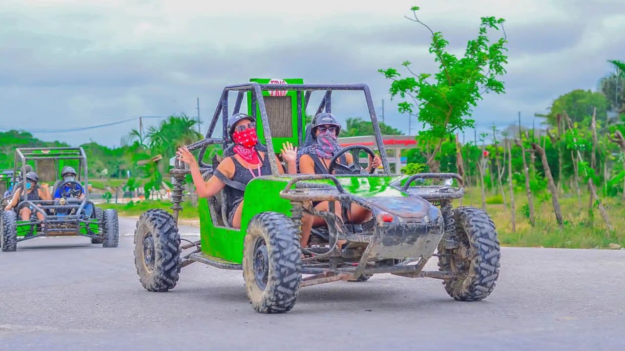 Punta cana : Off-road buggy adventure with cenote cave swim and beach — Guided tour and outdoor activity