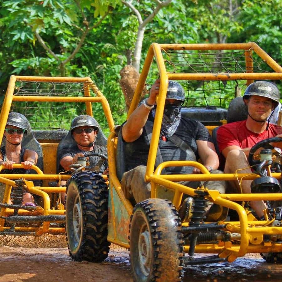 Punta Cana: Buggy Ride, Cenote, Waterfalls & Zipline Tour — Guided tour and outdoor activity
