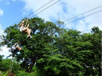 27 de cascade: Aventura Zip 'n Splash cu plimbare cu cai — Guided tour and outdoor activity