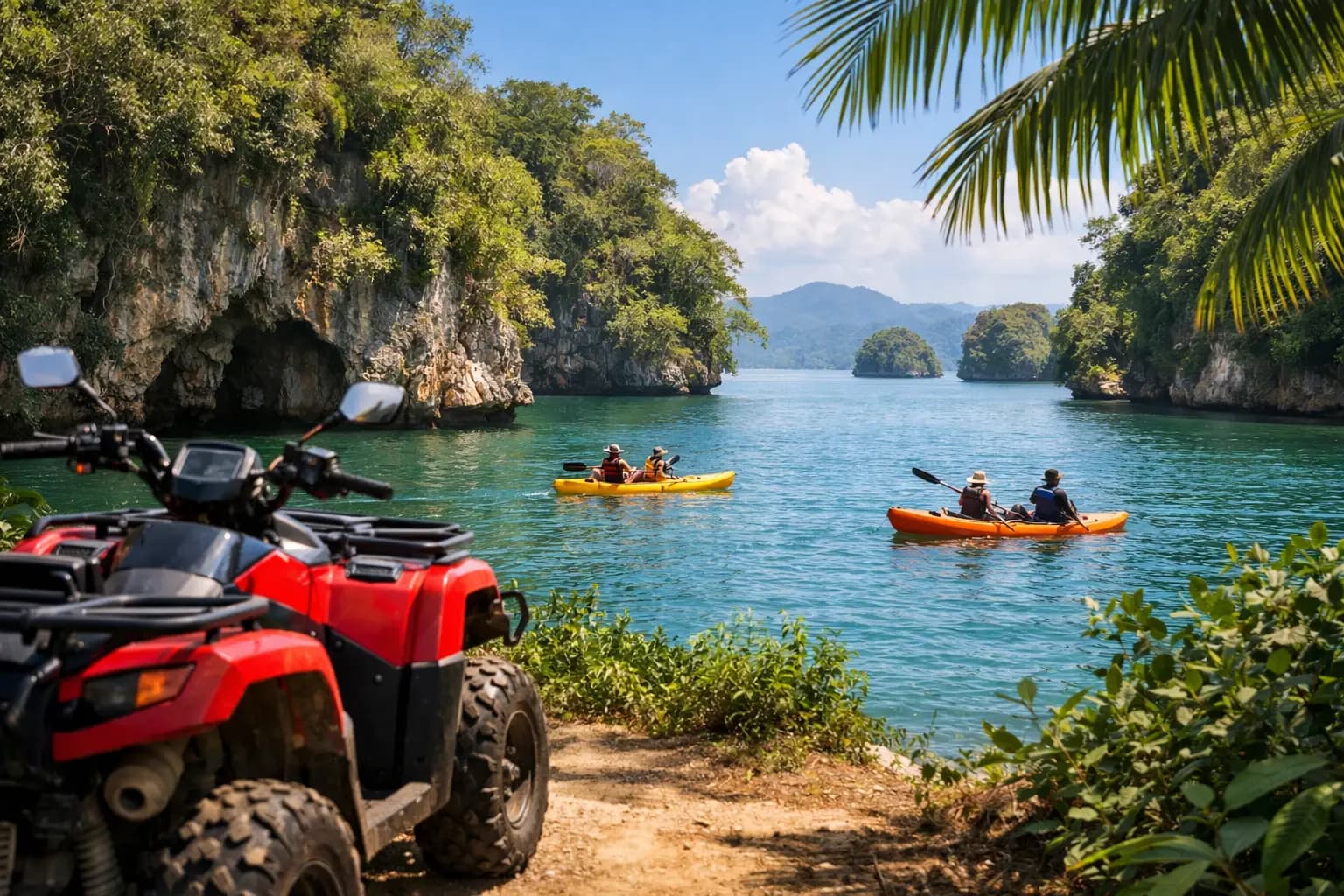 ATV + Kayaks Adventure in Los Haitises